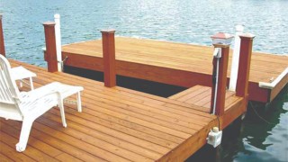 Armstrong Clark Semi-Transparent Cedar on Dock
