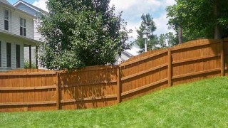 Armstrong Clark Semi-Transparent Cedar on Fence