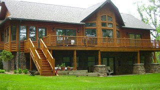 Armstrong Clark Semi-Transparent Cedar on Home