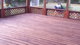 Armstrong Clark Semi-Transparent Chestnut on Deck