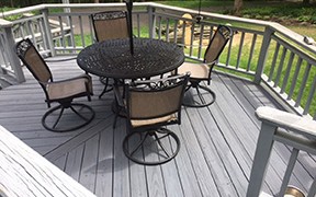 Armstrong Clark Semi-Transparent Driftwood on Deck