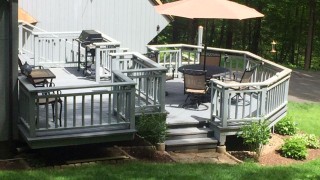 Armstrong Clark Semi-Transparent Driftwood on Deck