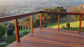 Armstrong Clark Mahogany on IPE Wood