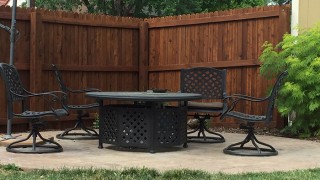 Armstrong Clark Natural Oak on Fence